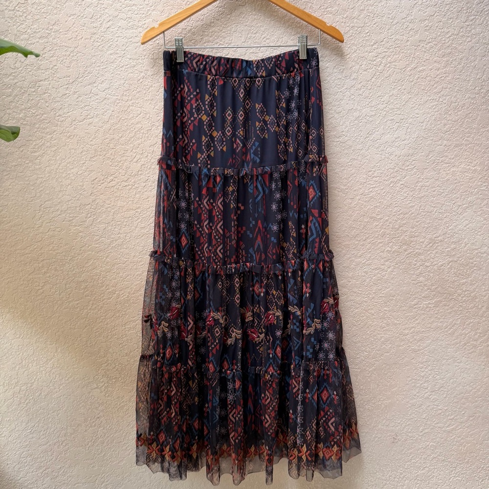 Johnny Was Arcellis Tiered Skirt - Picture 5 of 7